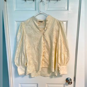 🌸NWOT-Button Up Floral Oversized Blouse